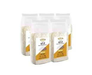 Ocelio bezglutenowy ryż biały długoziarnisty 1 kg (ZESTAW  5 szt.) - Ryż - miniaturka - grafika 1