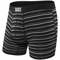 Majtki męskie - Bokserki Saxx Vibe Boxer Brief Rozmiar: S / Kolor: czarny/biały - miniaturka - grafika 1