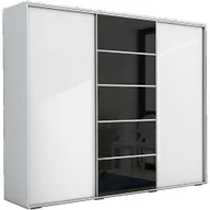 Szafy - Szafa Przesuwna 250 A28 Skąpski Meble Craft Złoty, Biały Mat, 215 Cm, Czarny - miniaturka - grafika 1