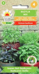 Bazylia MIX odmian nasiona ziół 1g TORAF - Nasiona i cebule - miniaturka - grafika 1