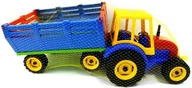 Samochody i pojazdy dla dzieci - Zabawka traktor z dużą przyczepą dla chłopców 6097 - miniaturka - grafika 1