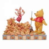 Figurki dla dzieci - Enesco Jim Shore Disney Traditions Figurka Puchatka I Prosiaczka Jesień 6008990 5,43 Cala Wys. X 3,54 Cala Szer. X 7,48 Cala Pomarańczowa - miniaturka - grafika 1