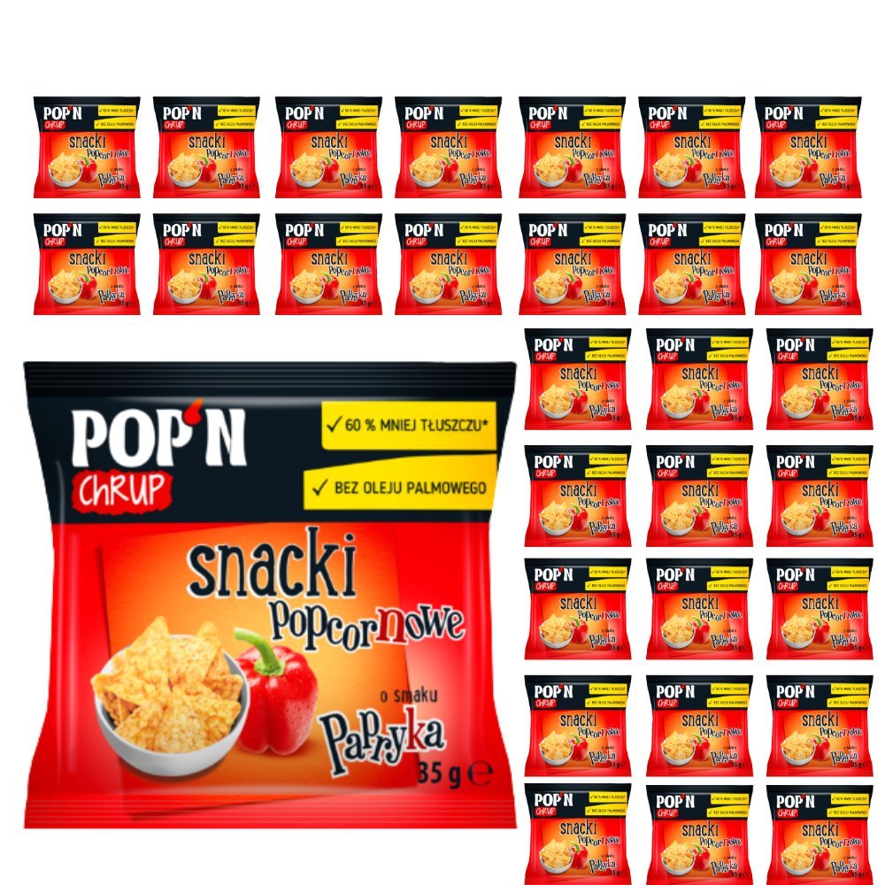 Sante POP'N CHRUP Popcornowe Papryka 35g x 30 szt