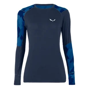 SALEWA Cristallo Warm Amr W L/S tee. Koszulka damska z długim rękawem - Koszulki i topy damskie - miniaturka - grafika 1