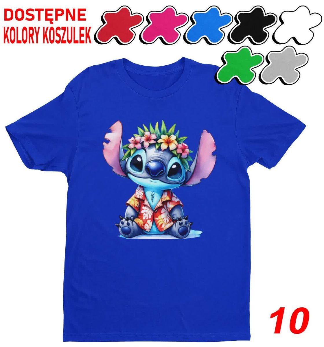 Koszulka Dziecięca Z Nadrukiem Stitch Stich Angel Dużo Wzorów -M 134-140