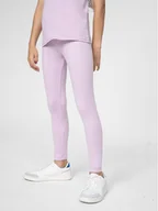 Legginsy - 4F Legginsy 4FJSS23TTIGF049 Fioletowy Slim Fit - miniaturka - grafika 1