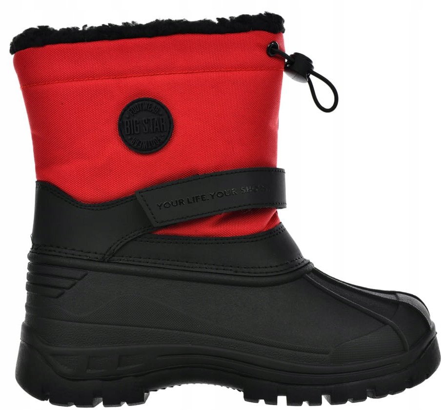 BIG STAR MM374125 czerwone śniegowce dziecięce ocieplane na rzep r. 32