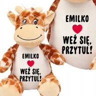 Maskotki i pluszaki - PRZYTULANKA ŻYRAFA WEŹ SIĘ PRZYTUL TWOJE IMIĘ - miniaturka - grafika 1
