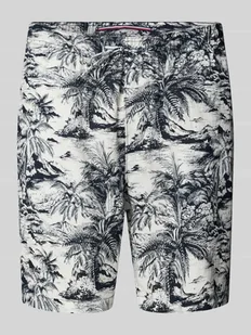 Bermudy o kroju regular fit z czystego lnu model ‘MERCER’ - Spodenki męskie - miniaturka - grafika 1