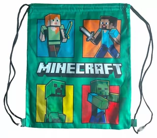 MINECRAFT POSTACI WOREK NA BUTY TORBA 40x35cm - Torby szkolne - miniaturka - grafika 1