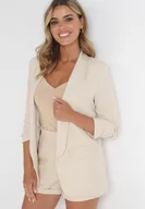 Marynarki i żakiety damskie - Jasnobeżowa Marynarka Phelotis - miniaturka - grafika 1