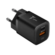 Ładowarki do telefonów - Ładowarka Sieciowa 33W USB + USB-C T-PHOX HANDY SERIES T-PP08 czarna - miniaturka - grafika 1