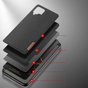 Dux Ducis Fino etui pokrowiec pokryty nylonowym materiałem Samsung Galaxy A22 4G czarny - Etui i futerały do telefonów - miniaturka - grafika 3
