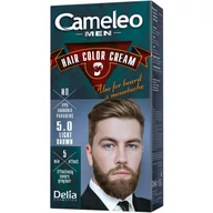 Farby do włosów i szampony koloryzujące - DELIA Cosmetics Cosmetics Cameleo Men Hair Colour Cream M) farba do włosów 5.0 Light Brown 30ml - miniaturka - grafika 1