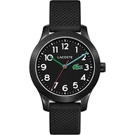 Paski - Lacoste Analogowy zegarek kwarcowy dla dzieci z czarnym silikonowym paskiem - 2030032, czarny, One Size, Pasek - miniaturka - grafika 1