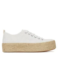 Espadryle damskie - Espadryle DeeZee SH-053 Biały - miniaturka - grafika 1