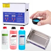 Myjki ultradźwiękowe - Myjka Ultradźwiękowa Z Wyświetlaczem I Grzałką 220W 3,2L PS-20A Zestaw Koncentratów 3 Rodzaje Płynów Techrebal - miniaturka - grafika 1