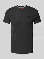Koszulki męskie - T-shirt z wyhaftowanym logo - miniaturka - grafika 1