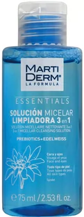 Płyn micelarny MartiDerm Essentials Micellar Solution Cleanser 3w1 Płyn do mycia 75 ml (8437000435877) - Płyny micelarne - miniaturka - grafika 1