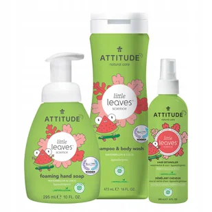 Attitude Płyn do Mycia Mydło Spray Dzieci Arbuz - Kosmetyki kąpielowe dla dzieci - miniaturka - grafika 1