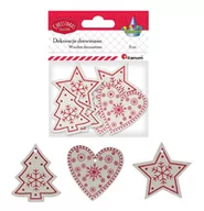 Zabawki kreatywne - Titanum Ozdoba drewniana zawieszka 6szt. - miniaturka - grafika 1