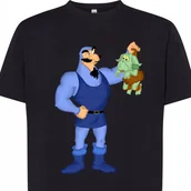 Koszulki męskie - KOSZULKA GUMISIE KRÓL IGHTORN TOŁDI XXL CZARN 3217 - miniaturka - grafika 1