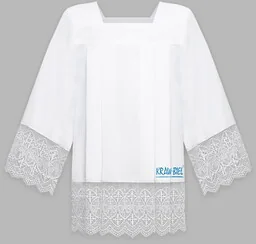 Komża kapłańska z gipiurą 20 cm - IHS - Szaty liturgiczne - miniaturka - grafika 1