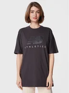 Koszulki i topy damskie - New Balance T-Shirt WT23503 Czarny Oversize - miniaturka - grafika 1