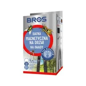 Zwalczanie i odstraszanie szkodników - Siatka na drzwi magnetyczna biała 160 x 220 cm BROS - miniaturka - grafika 1