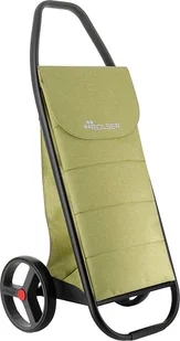 Wózek na zakupy Rolser Com 8 Tweed Polar limonkowy czarna rama - Torby i wózki na zakupy - miniaturka - grafika 1