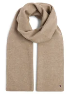 Apaszki i szaliki damskie - Tommy Hilfiger Szalik damski - EDS ESSENTIAL FLAG FUZZY SCARF Kobiety beżowy jednolity, ONE SIZE - miniaturka - grafika 1