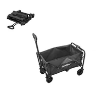 Taczki - Leziter Składany standardowy wózek plażowy ogrodowy szary - miniaturka - grafika 1