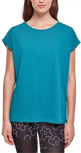 Koszulki i topy damskie - Urban Classics Damski t-shirt damski ze stretchu z dżerseju, zielony, 3XL - grafika 1