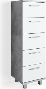 Vicco Szafka łazienkowa Ilias, 30 x 95 cm, Beton - Szafki łazienkowe - miniaturka - grafika 1