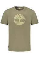 Koszulki męskie - TIMBERLAND KOSZULKA Z KRÓTKIM RĘKAWEM MĘSKA ZIELONA - miniaturka - grafika 1