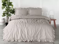 Pościel - Pościel bawełniana 200x220 z falbanami Natural Cream Darymex - miniaturka - grafika 1