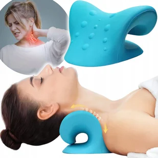 Poduszka Ortopedyczna Masażer Pod Kark Rozciągająca Na Ból Szyi Niebieska - Masażery Poduszka Ortopedyczna Masażer Pod Kark Rozciągająca Na Ból Szyi Niebieska - Masażery - miniaturka - grafika 1