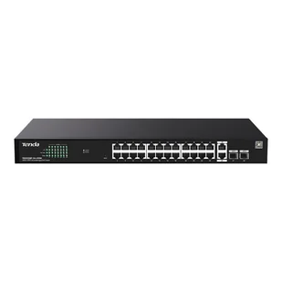 Switch zarządzalny tenda teg2228p-24-410w 26x1gbe + 2sfp poe 410w TEG2228P-24-410W - Switche - miniaturka - grafika 1