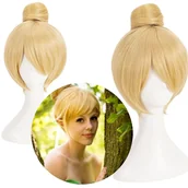 Dodatki do strojów karnawałowych - Peruka Magiczna Wróżka Blond Kok dzwoneczek - miniaturka - grafika 1