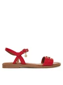 Sandały damskie - MEXX Sandały MX/026C-EST Czerwony - miniaturka - grafika 1