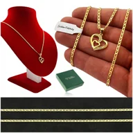 Biżuteria dla dzieci - PREZENT NA ROCZEK DLA DZIEWCZYNKI PIĘKNY ZŁOTY NASZYJNIK SERCE + DEDYKACJA - miniaturka - grafika 1