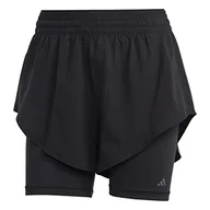 Spodenki damskie - adidas HIIT HR 2n1 SHO Szorty Damski - miniaturka - grafika 1
