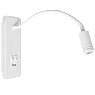 Lampy ścienne - Milagro Lampka nocna BASE 8W+2W WHITE ML6351 - miniaturka - grafika 1