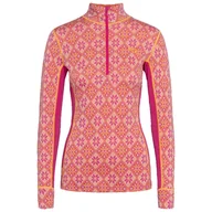 Bluzy sportowe damskie - Bluza damska Kari Traa Rose Half Zip Baselayer Top Rozmiar: XS / Kolor: różowy - miniaturka - grafika 1
