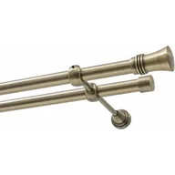 Karnisze - Karnisz DECASTYL Capri Podwójny 320 cm Mosiądz antyczny - miniaturka - grafika 1