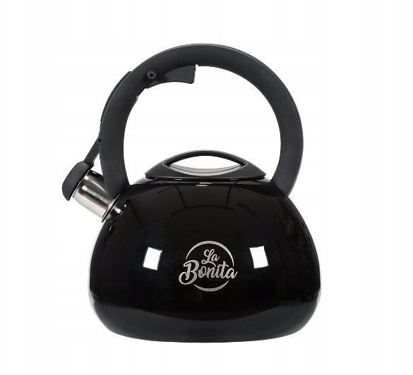 Czajnik tradycyjny La Bonita Luna LB25C001B z gwizdkiem Indukcja Czarny