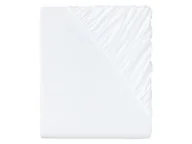 Prześcieradła - LIVARNO home Prześcieradło z dżerseju z gumką, 180-200 x 200 cm (Biały) - miniaturka - grafika 1