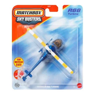 Matchbox: Śmigłowiec Robinson R66 Turbine - Samochody i pojazdy dla dzieci - miniaturka - grafika 1