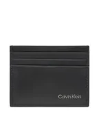Etui na dokumenty i karty - Calvin Klein Etui na karty kredytowe Ck Smooth Cardholder LV04D1104G Czarny - miniaturka - grafika 1