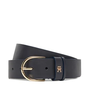 Pasek Damski Tommy Hilfiger Essential Effortless 3.5 AW0AW17757 Granatowy - Paski - miniaturka - grafika 1